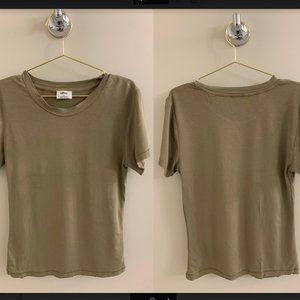 Wilfred Fitted High Neck Olive Top